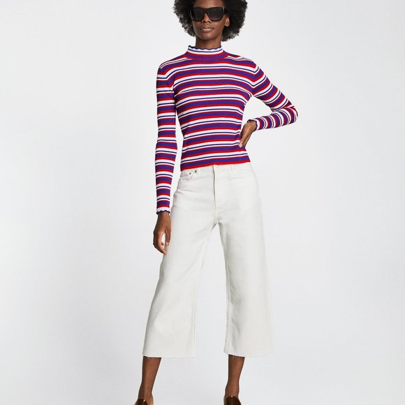 Zara Knit Top Small - Picture 2 of 3